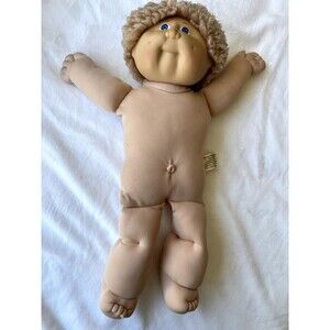 Vintage Cabbage Patch Kids Doll 1978 1982 Signed Xavier Roberts 17'' Brown Hair